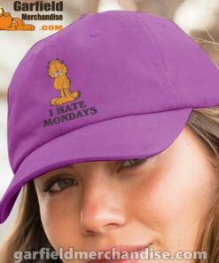 hate mondays garfield are just nature’s way of ruining my life purple hat