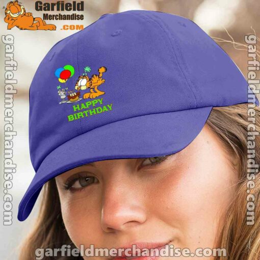 on your birthday garfield blue hat women