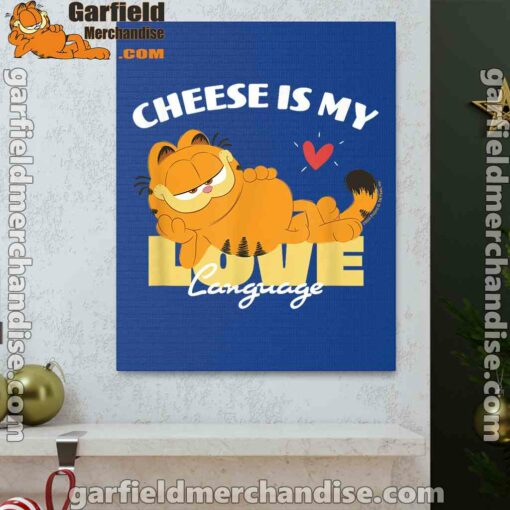 garfield cheese is my love lasagna blue canvas