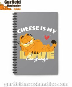 garfield cheese is my love lasagna brown notebook