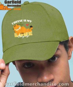 garfield cheese is my love lasagna green hat