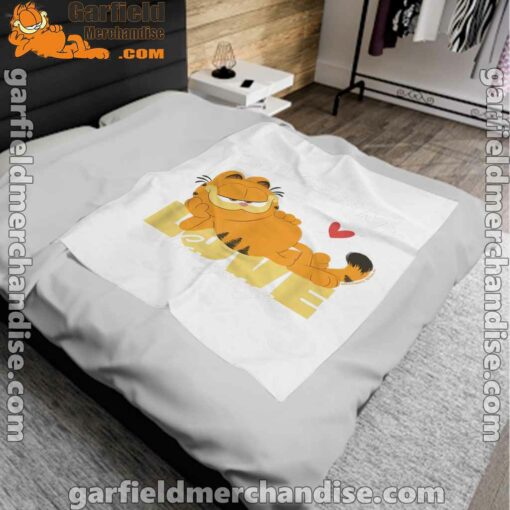 garfield cheese is my love lasagna white blanket