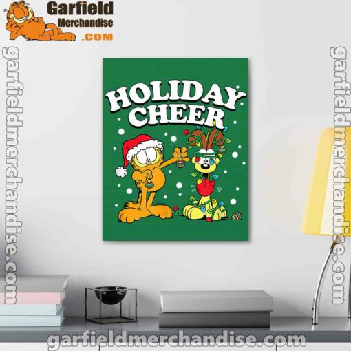 garfield holiday cheer odie green canvas