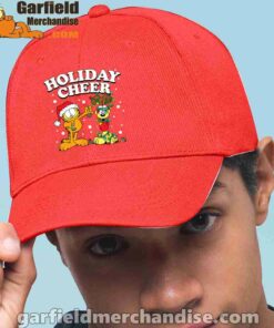 garfield holiday cheer odie red hat