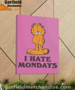 hate mondays garfield are just nature’s way of ruining my life pink canvas