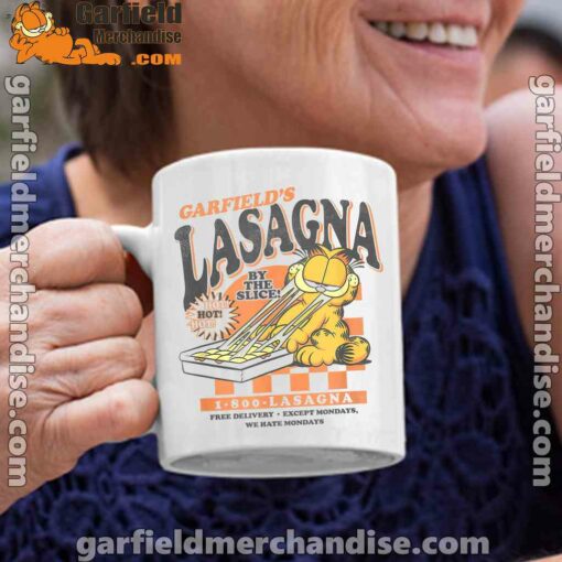 garfield vintage the slice garfields lasagna white coffee mug