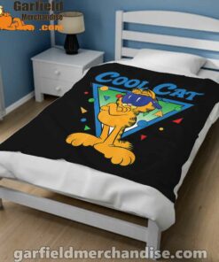 being weird is just another way of cool garfield black blanket