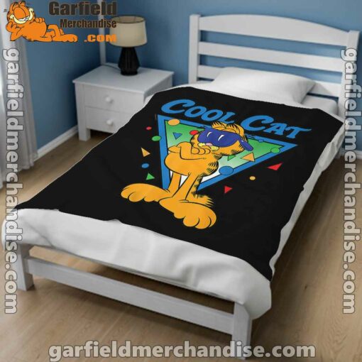 being weird is just another way of cool garfield black blanket