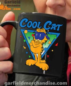 being weird is just another way of cool garfield black coffee mug