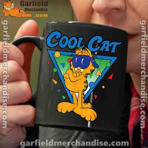 being weird is just another way of cool garfield black coffee mug