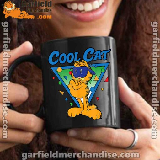 being weird is just another way of cool garfield black mug