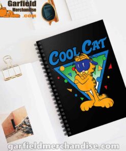 being weird is just another way of cool garfield black notebook