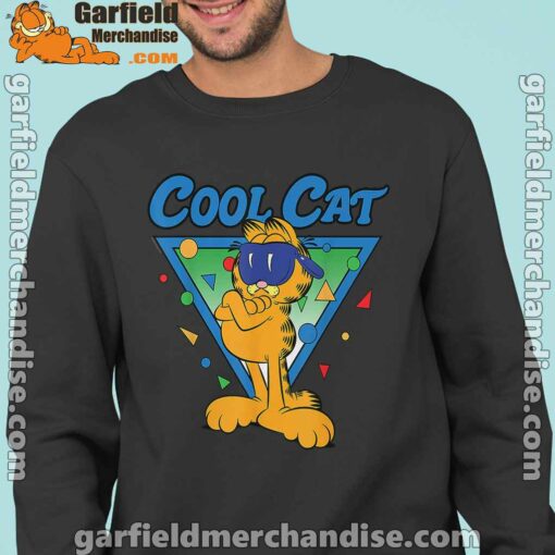 being weird is just another way of cool garfield black sweatshirt for men