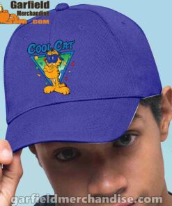 being weird is just another way of cool garfield blue hat