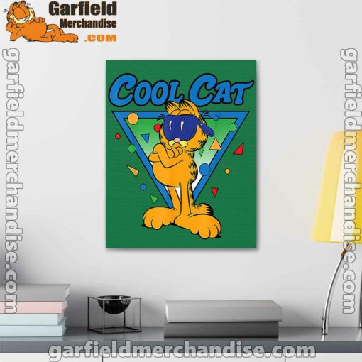 being weird is just another way of cool garfield green canvas