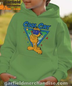 being weird is just another way of cool garfield green hoodie for boys