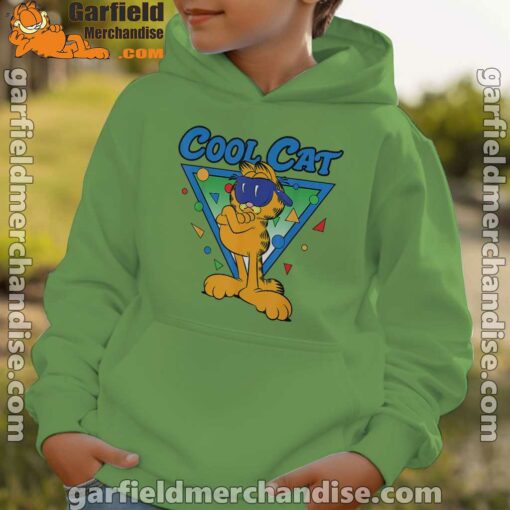 being weird is just another way of cool garfield green hoodie for boys