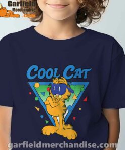 being weird is just another way of cool garfield navy boy's t shirt