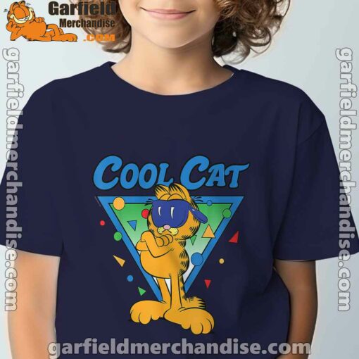 being weird is just another way of cool garfield navy boy's t shirt