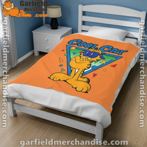 being weird is just another way of cool garfield orange blanket