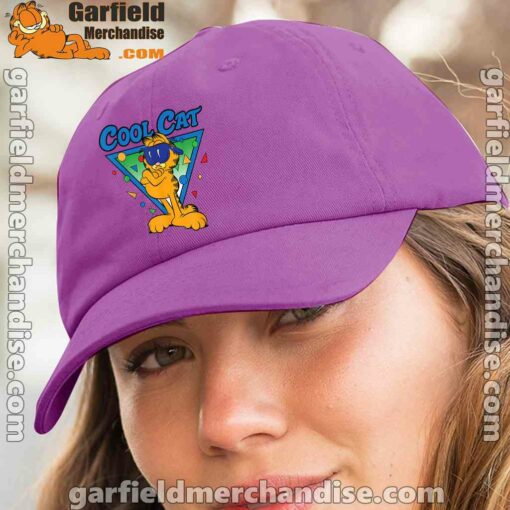 being weird is just another way of cool garfield purple hat