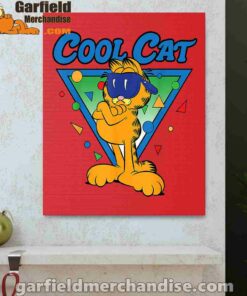 being weird is just another way of cool garfield red canvas