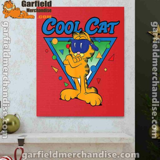 being weird is just another way of cool garfield red canvas