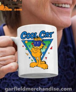 being weird is just another way of cool garfield white coffee mug