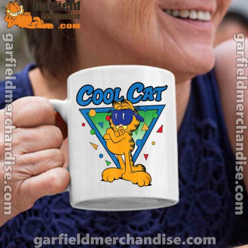 being weird is just another way of cool garfield white coffee mug