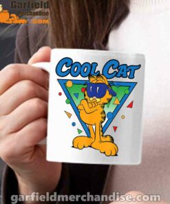 being weird is just another way of cool garfield white mug