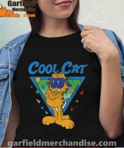 being weird is just another way of cool garfield women black shirt