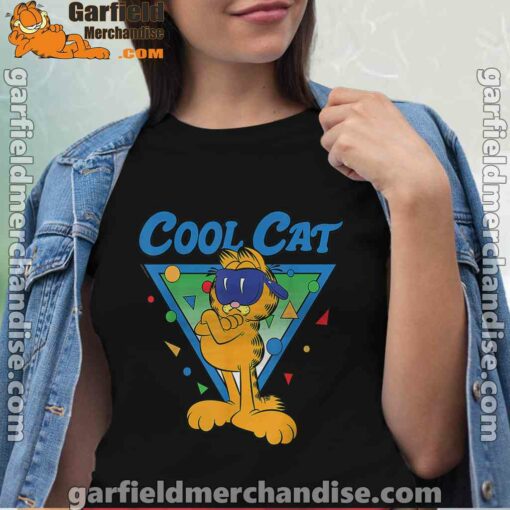 being weird is just another way of cool garfield women black shirt