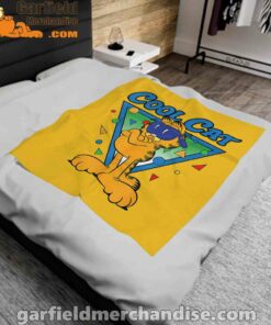 being weird is just another way of cool garfield yellow blanket