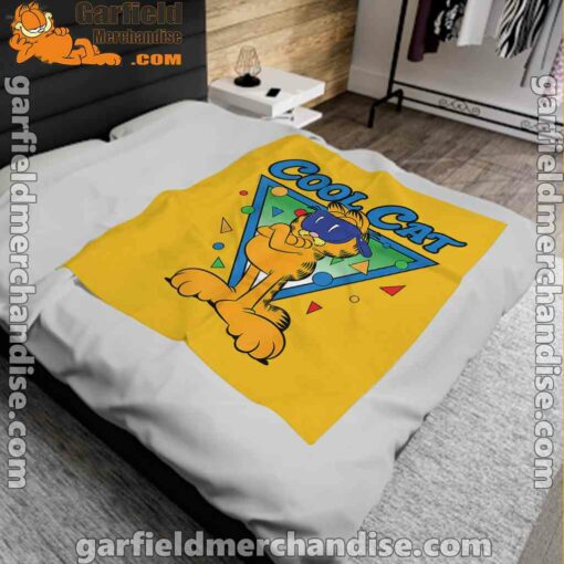 being weird is just another way of cool garfield yellow blanket