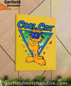 being weird is just another way of cool garfield yellow canvas