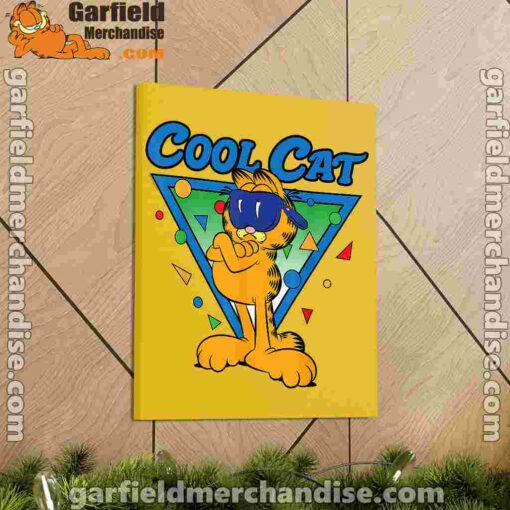 being weird is just another way of cool garfield yellow canvas