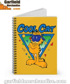 being weird is just another way of cool garfield yellow notebook