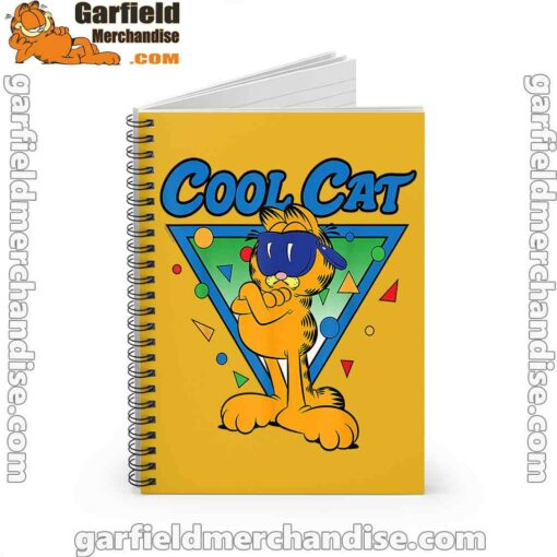 being weird is just another way of cool garfield yellow notebook