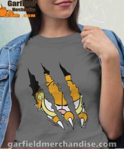 claws the garfield getting what want gray shirt for women