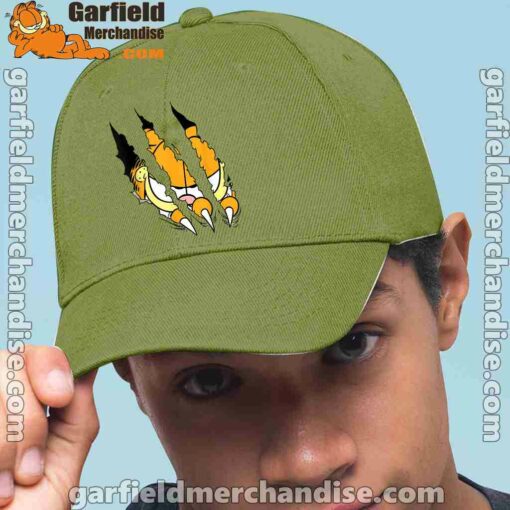 claws the garfield getting what want green hat