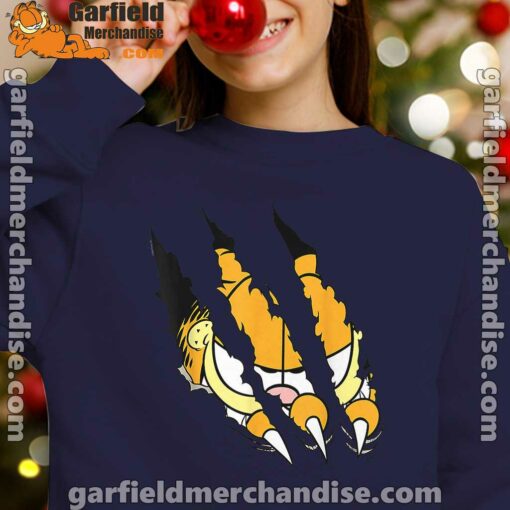 claws the garfield getting what want navy sweatshirts for girl