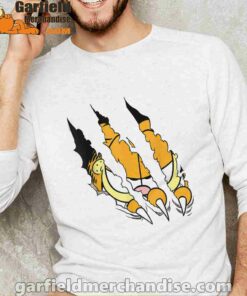 claws the garfield getting what want white long sleeve for male