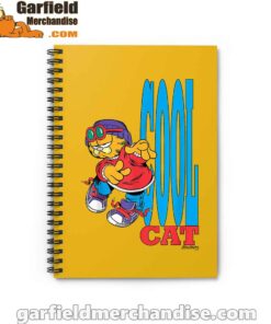 cool garfield cats nap hard and eat harder yellow notebook