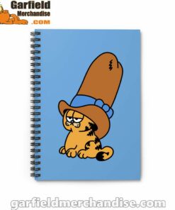 cowboy garfield smile on the day blue notebook