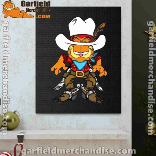 cowboy garfield what do need black canvas