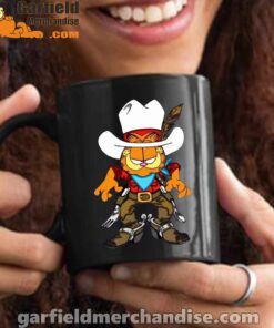 cowboy garfield what do need black mug