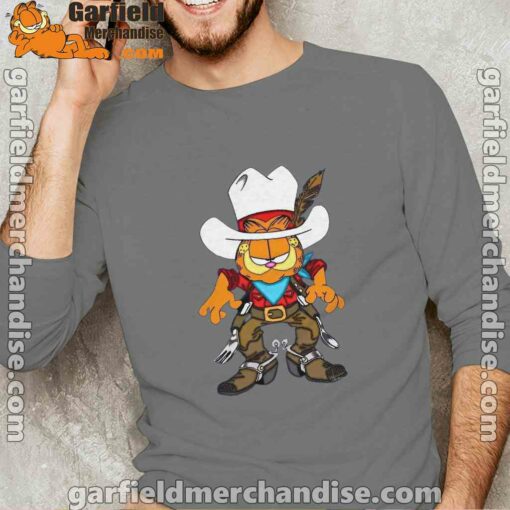 cowboy garfield what do need gray long sleeve for men