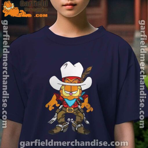 cowboy garfield what do need kids girl navy t shirt