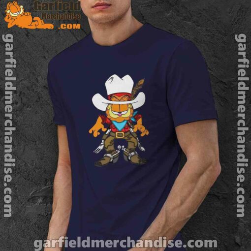 cowboy garfield what do need navy men shirt