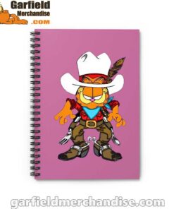 cowboy garfield what do need pink notebook